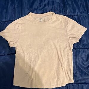 Beige Mutual Weave T-Shirt